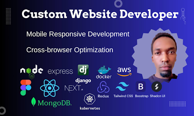do website development full stack website as front end, backend web developer ai