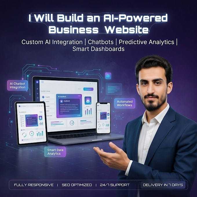 build an ai powered business website