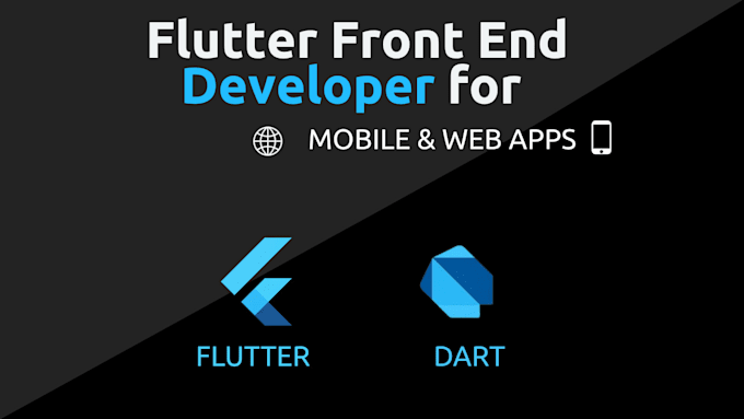 build flutter frontend UI for mobile and web apps using dart
