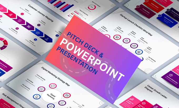 design powerpoint presentation, research slides,  and pitch deck