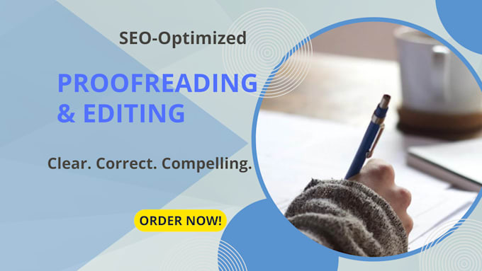 edit, proofread, and craft professional SEO friendly content