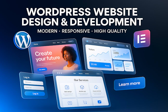 build  wordpress website, business website also do website design or rebuild
