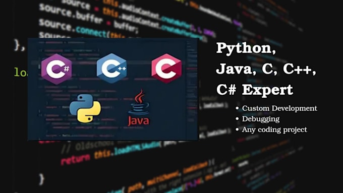 develop and debug python, java, c, cpp, and c sharp projects