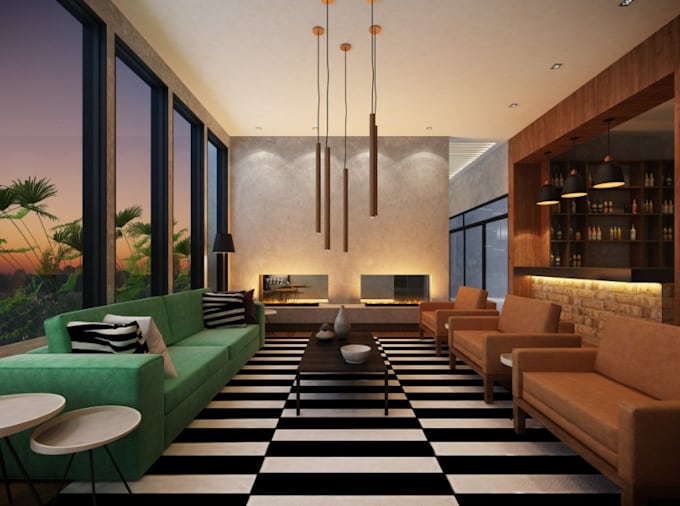 Remodel luxury hotel interior design,modern living space cgi,cozy ...