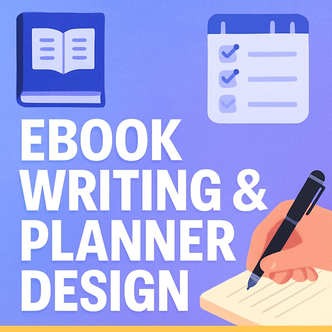 ebook writing and planner design