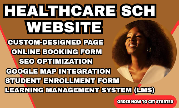 healthcare school website lms integration medical training site nursing school