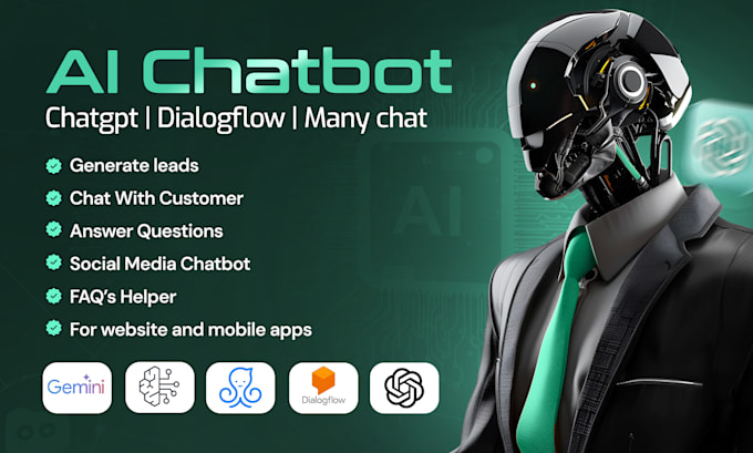 create an ai powered chatbot using gpt 4 or dialogflow