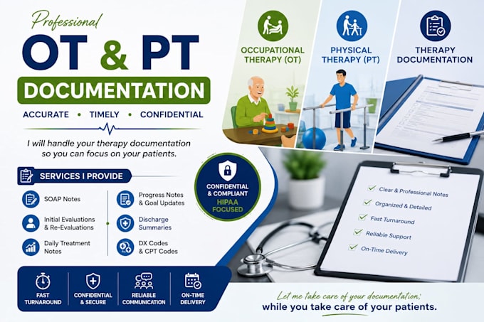 draft high quality therapy notes for ots and pts