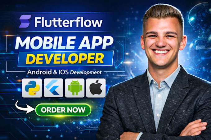 do mobile app development for android ios app using flutter dart flutterflow ai
