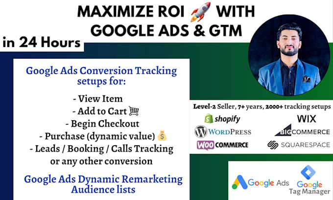 setup google ads conversion and ecommerce tracking with ga4 and tag manager