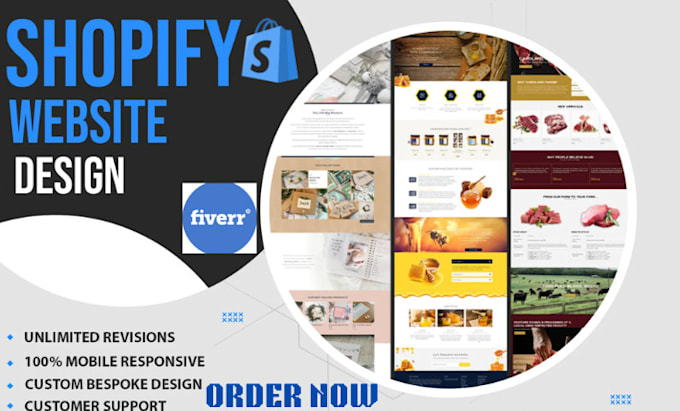 design redesign shopify website, store professional