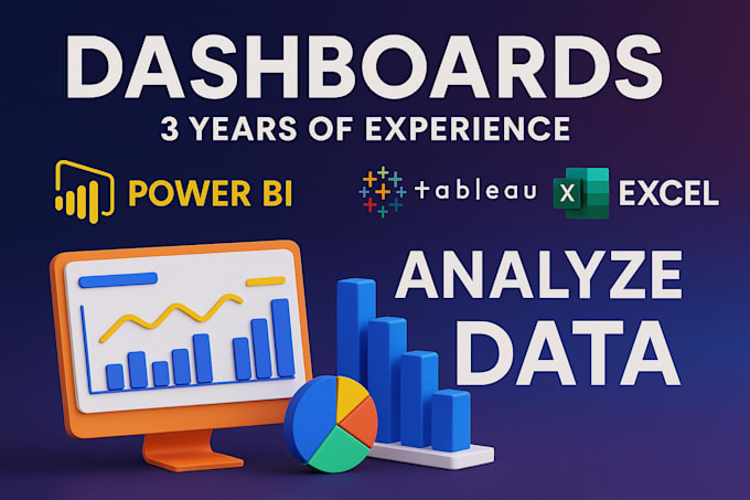 build dashboards analyze and visualize data with powerbi tableau and excel
