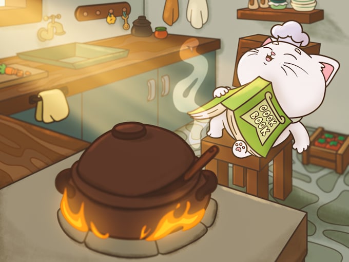nft crypto illustration and animation