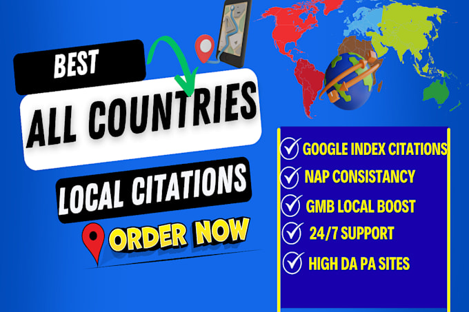 do local citations for USA, UK, canada, australia and worldwide