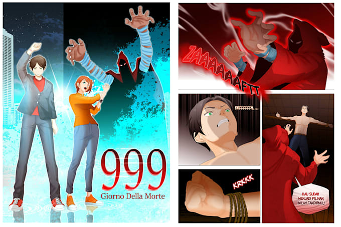 made a comic book and reformatted it from book to webtoon