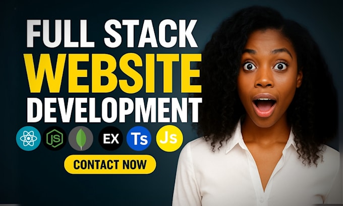 do custom website development as full stack web developer, front end developer