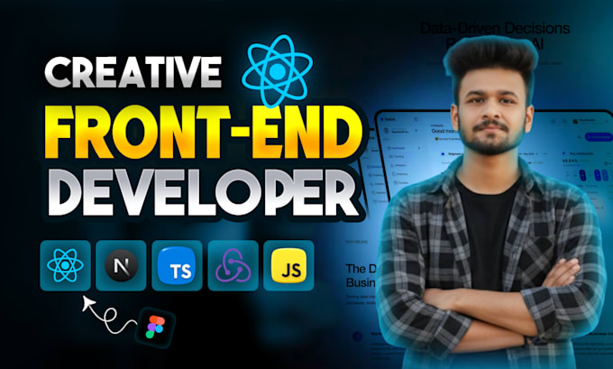 be your front end developer using react js next js tailwindcss