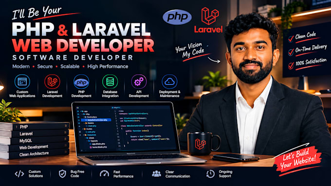 be your  php, php laravel web developer software developer