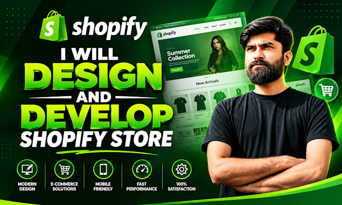 design and develop a fast, professional shopify store