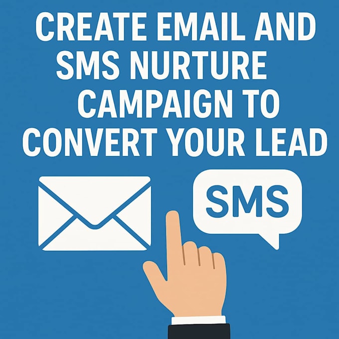 create email and SMS nurture campaigns to convert your leads