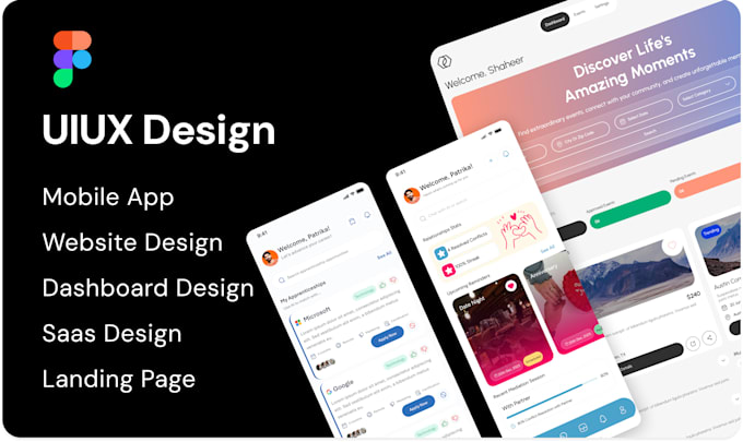 design app, website, and saas in figma uiux design