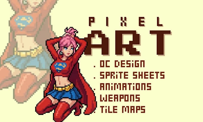 create 8 bit 16 bit pixel pixel art animation sprite sheet 2d minecraft game