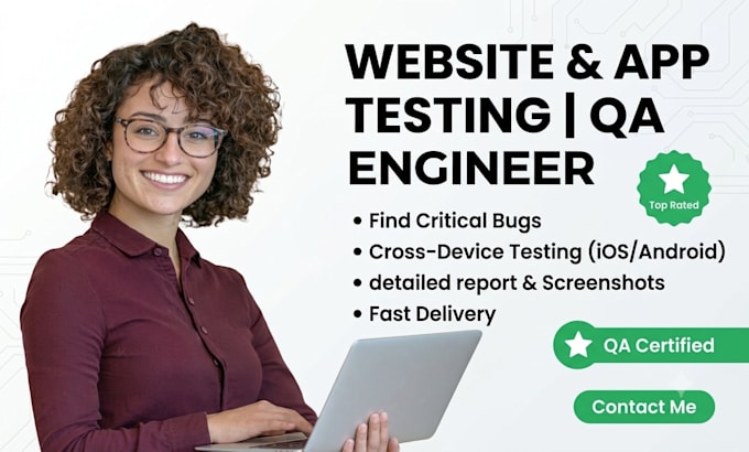 do website testing, manual QA, usability, and bug testing