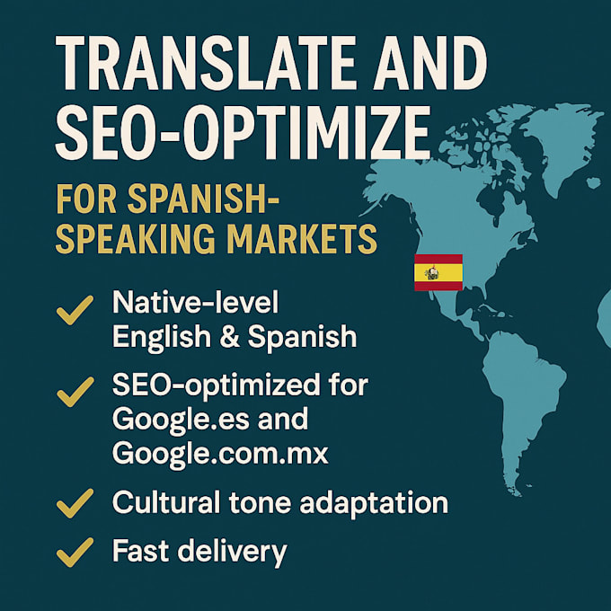 translate and SEO optimize for spanish speaking markets