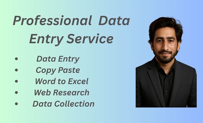 do fast and accurate data entry and web research