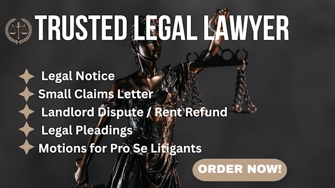 draft legal pleadings, motions, or letters for pro se litigants with profession