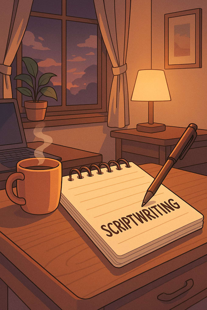 write cozy and aesthetic anime youtube scripts