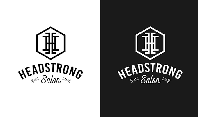 do custom barber, barbershop, spa and beauty salon logo