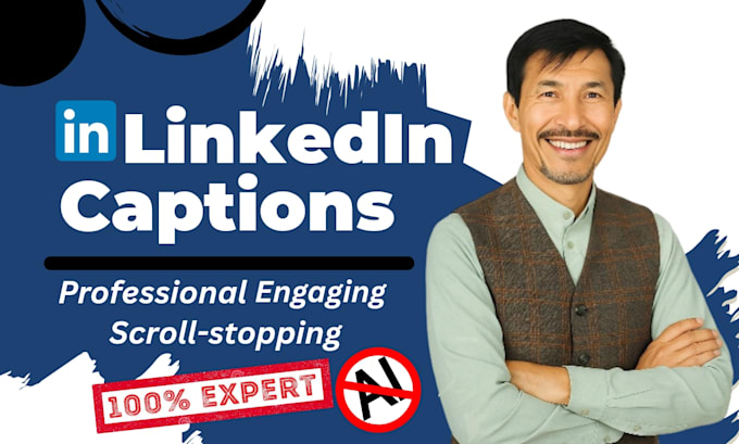 write professional linkedin captions