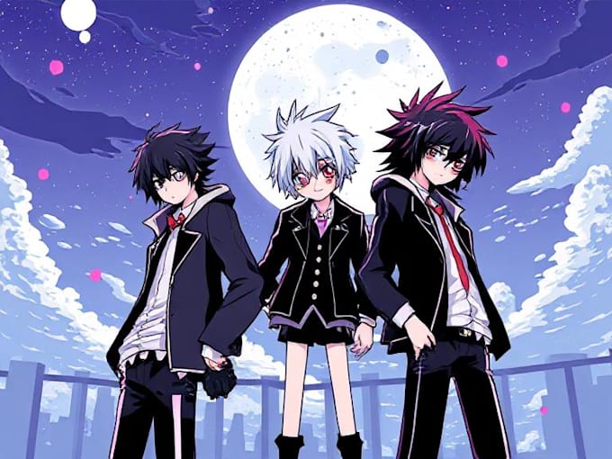 draw in the danganronpa style
