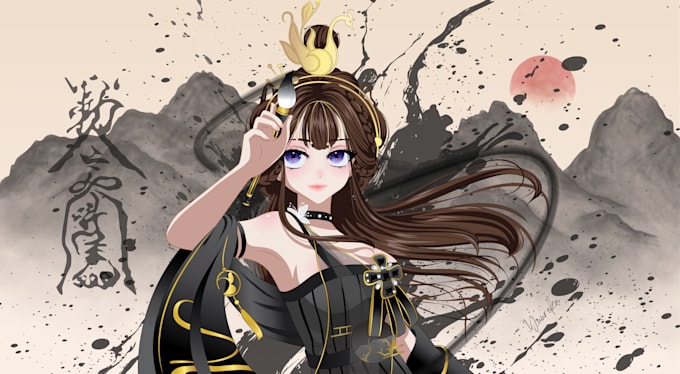 draw anime style illustration