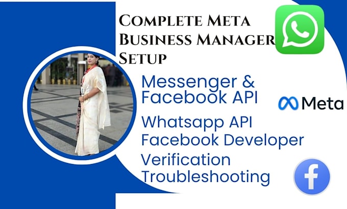 set up and manage meta business suite,whatsapp API messenger API, instagram API