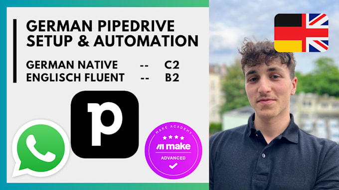 setup your pipedrive CRM and automate processes in german