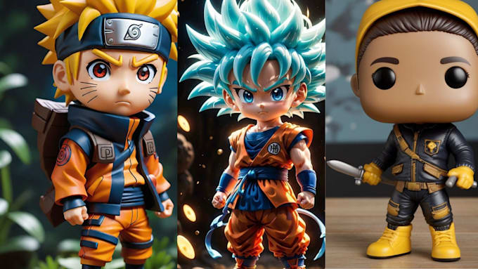 create custom 3d funko pop, 3d sculpting ,3d character modeling for 3d printing