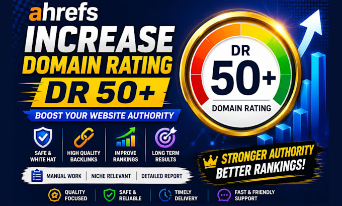 increase domain rating ahrefs dr50 plus