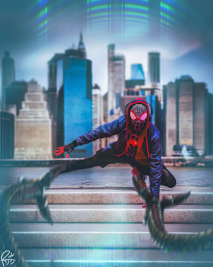 make a video as spiderman or spider man as you need