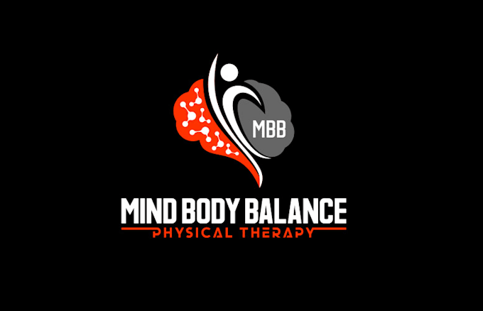 design physical therapy brain body balance oriented logo