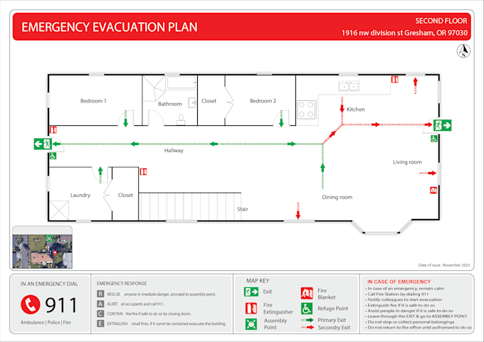 design fire evacuation plan