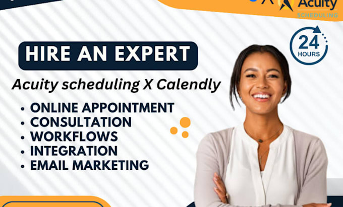 setup acuity scheduling, square, calendly appointment booking website
