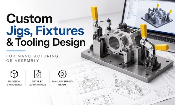 design custom jigs, fixtures, and tooling for manufacturing or assembly