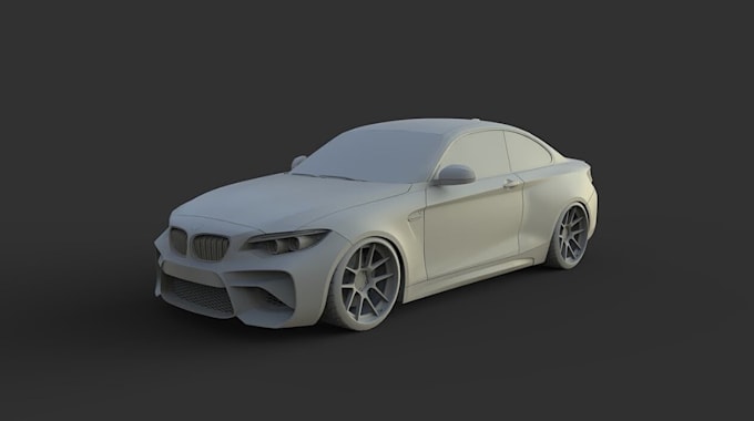 3d car modeling and create car stl files for 3d printing