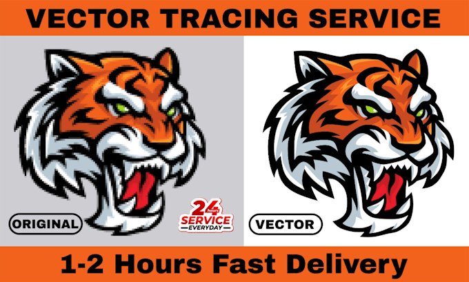 recreate, redraw, vector tracing or convert logo to vector