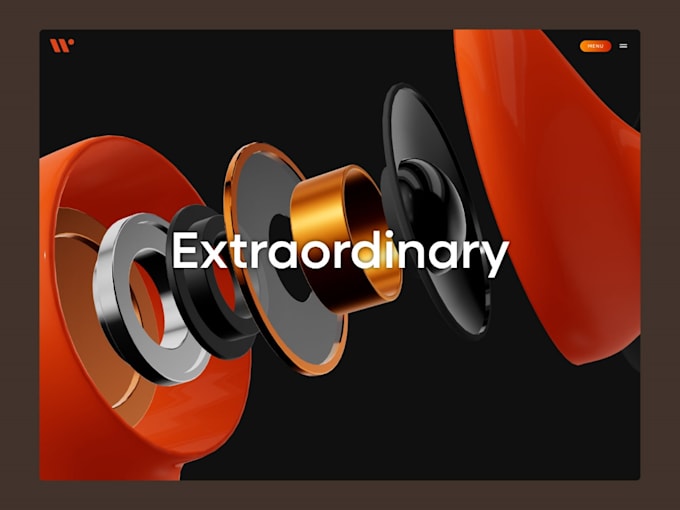 develop websites with 3d model, animations, and three js