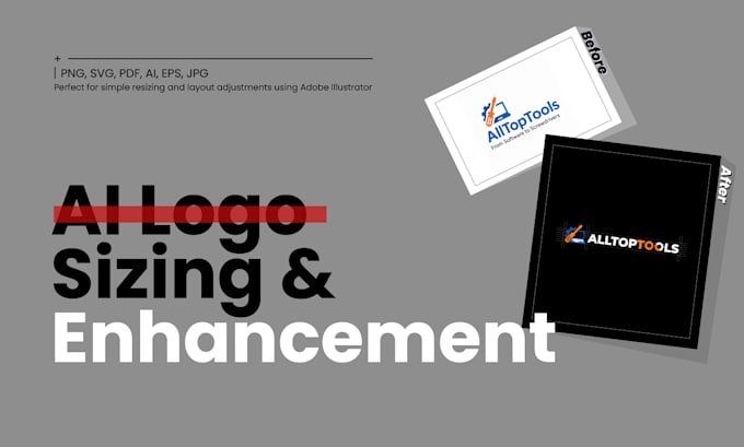 do ai logo sizing and enhancement