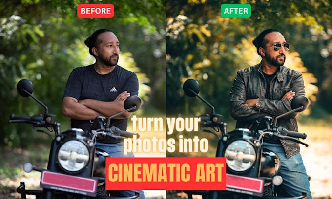 create cinematic photo edits for instagram and personal branding