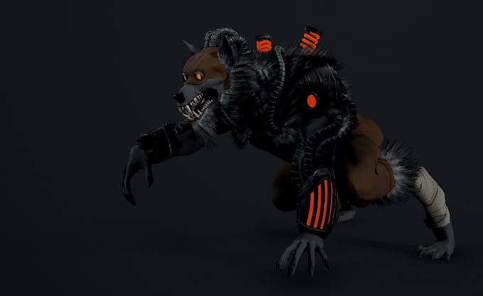 Werewolf Rigs Create 3d realistic werewolf,3d animal character for game,us5 mannequin ...